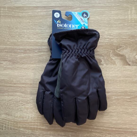 Isotoner Men's Large Gloves Insulated Water-Resistant Touchscreen Compatible NEW - Picture 1 of 5